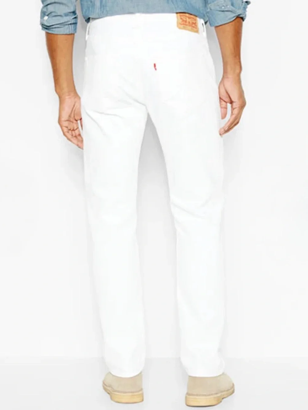 Levi's Men's 501 Original Fit Jeans Optic White